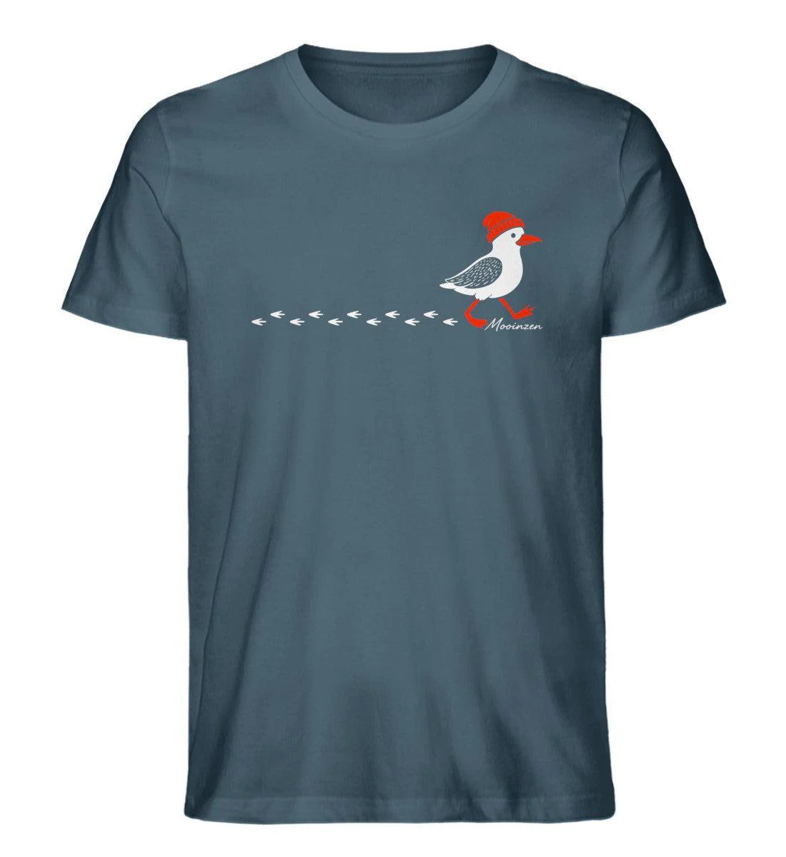 Möwe Spur · Herren Premium Bio T-Shirt - Image 3