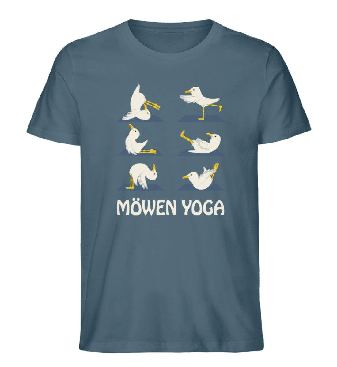 Möwen Yoga 2 · Herren Premium Bio T-Shirt - Image 2