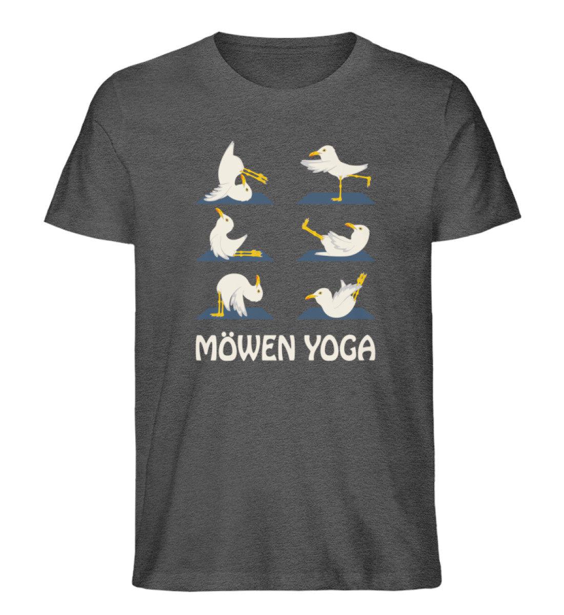 Möwen Yoga 2 · Herren Premium Bio T-Shirt - Image 3