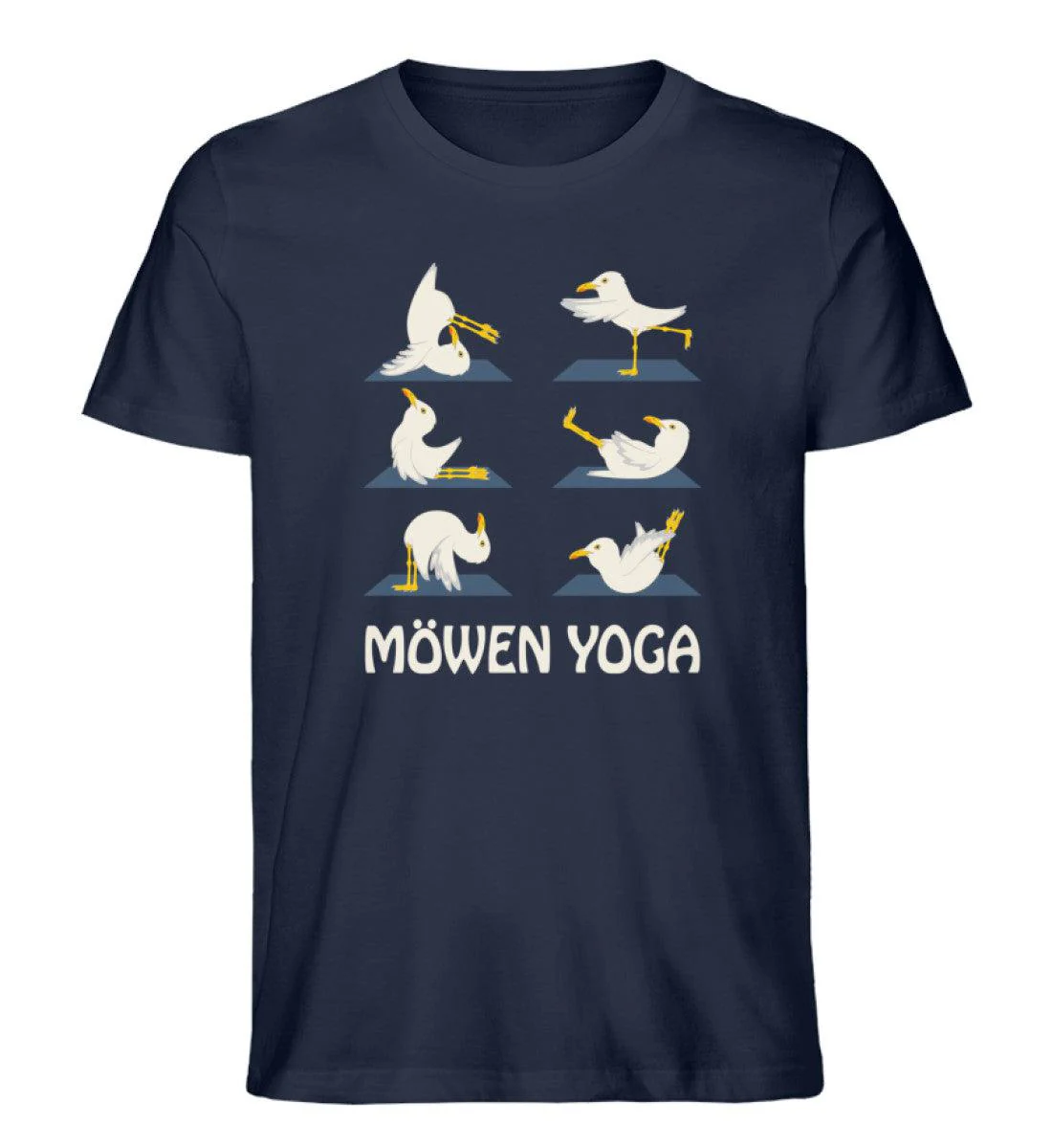 Möwen Yoga 2 · Herren Premium Bio T-Shirt - Image 5