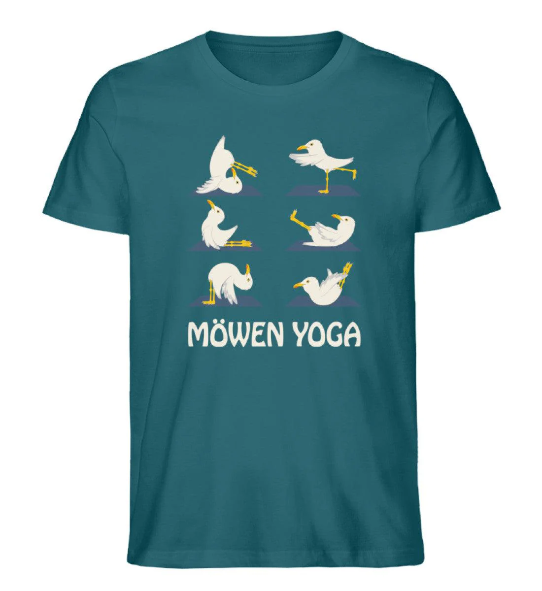 Möwen Yoga 2 · Herren Premium Bio T-Shirt - Image 6
