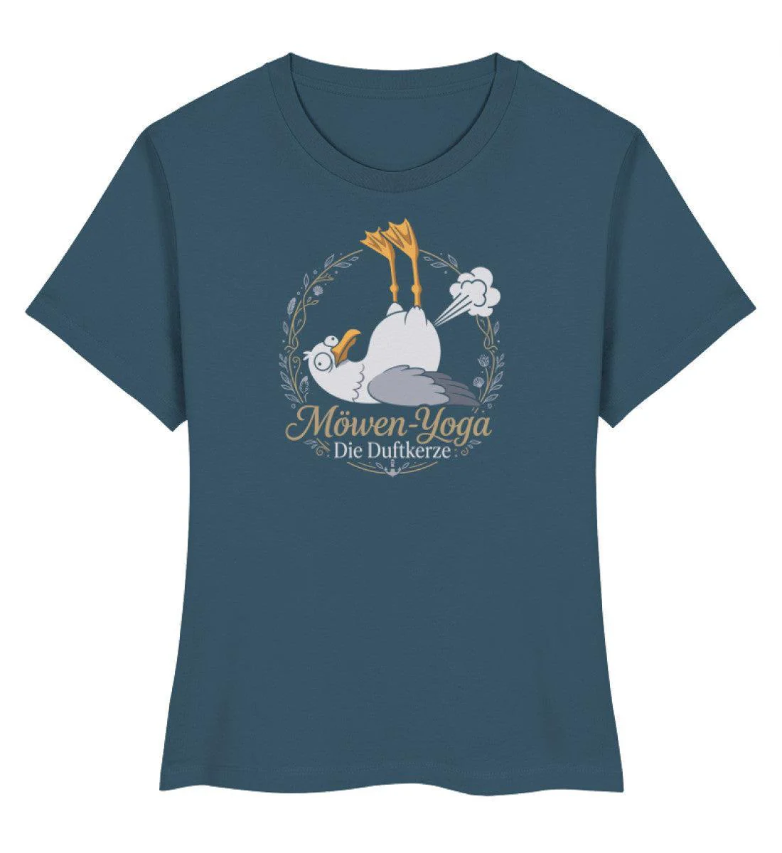 Möwen Yoga Duftkerze · Damen Premium Bio T-Shirt 2.0 - Image 4