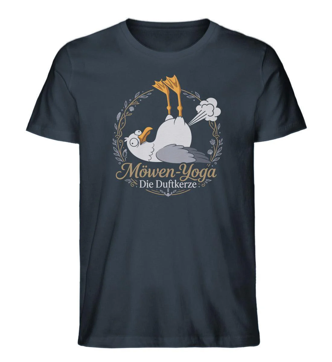 Möwen-Yoga Duftkerze · Herren Premium Bio T-Shirt - Image 6