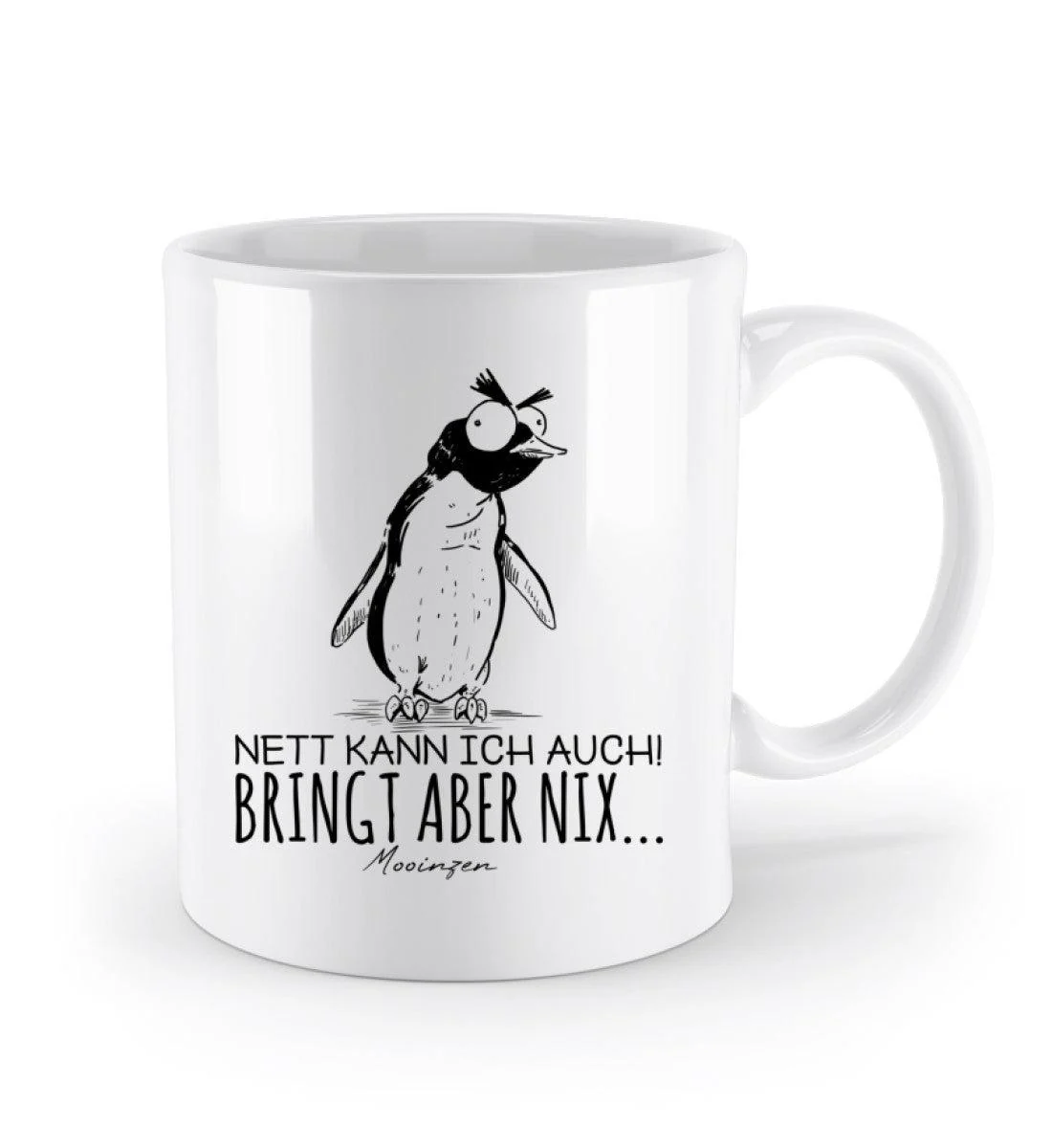 Nett kann ich auch · Keramik Tasse weiß - Image 2