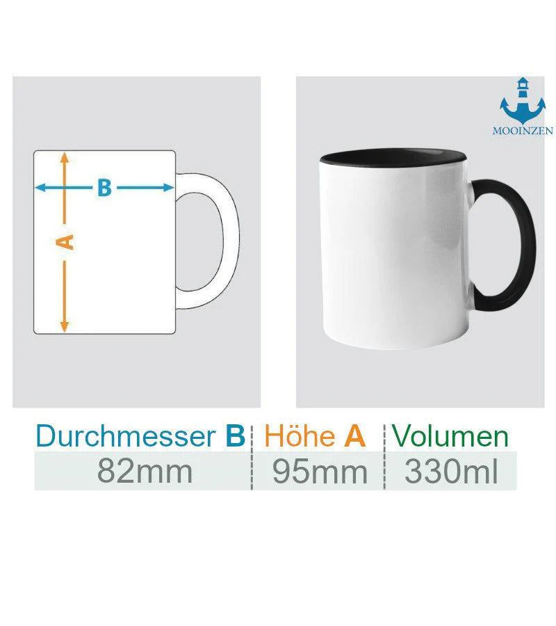 Moin Aber leise · Keramiktasse Zweifarbig - Image 11