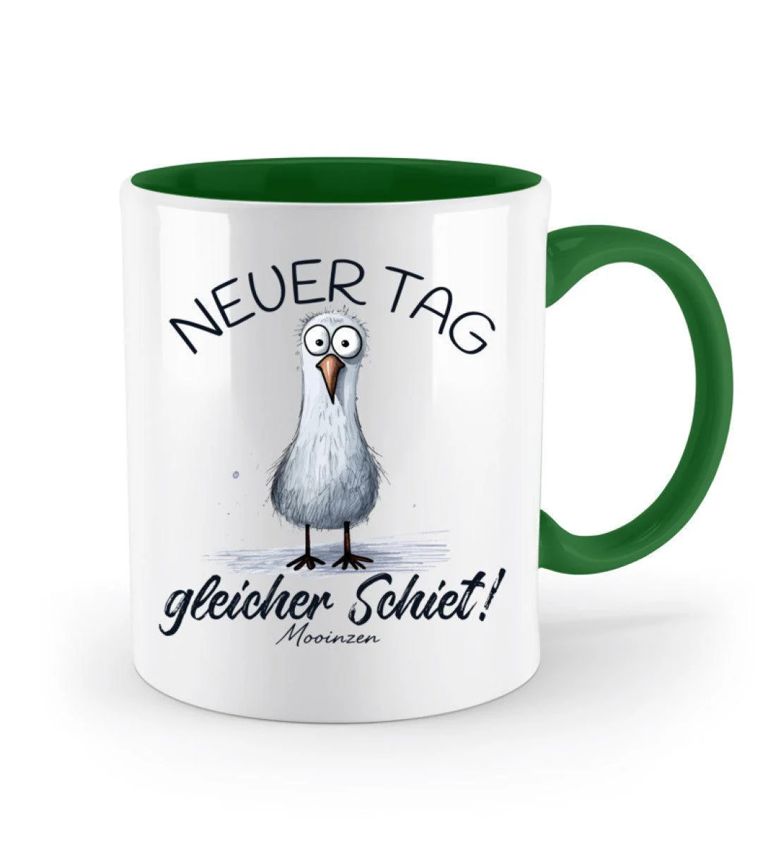Neuer Tag gleicher Schiet · Keramiktasse Zweifarbig - Image 3
