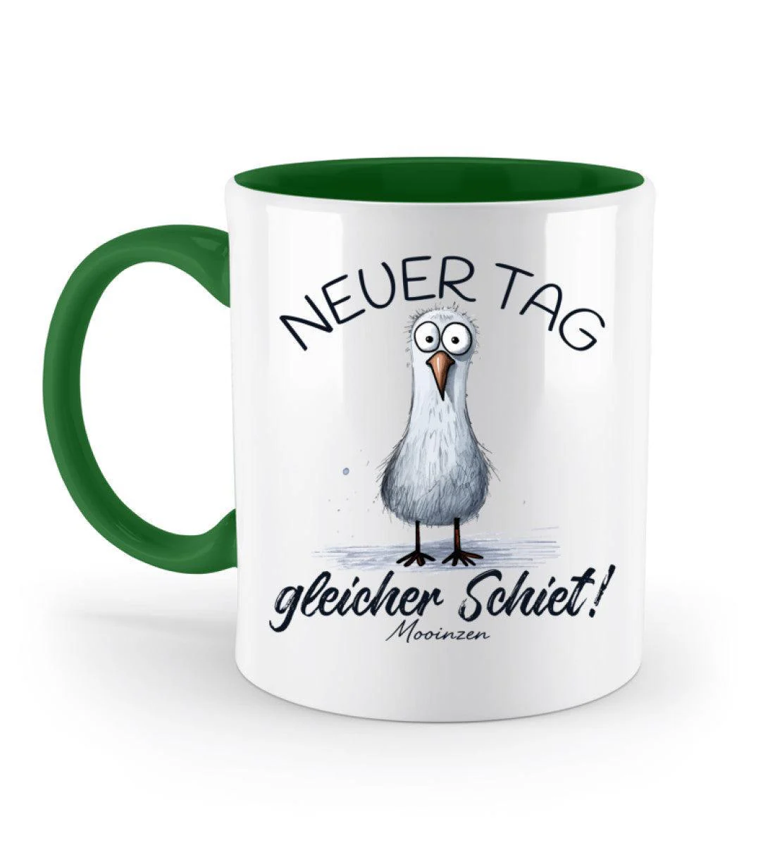 Neuer Tag gleicher Schiet · Keramiktasse Zweifarbig - Image 4