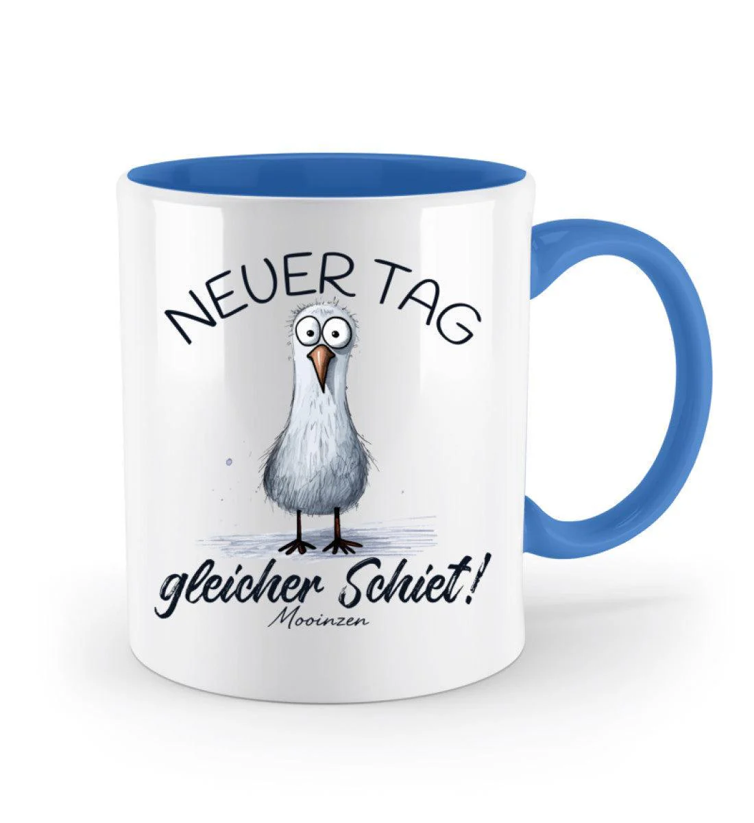 Neuer Tag gleicher Schiet · Keramiktasse Zweifarbig - Image 5