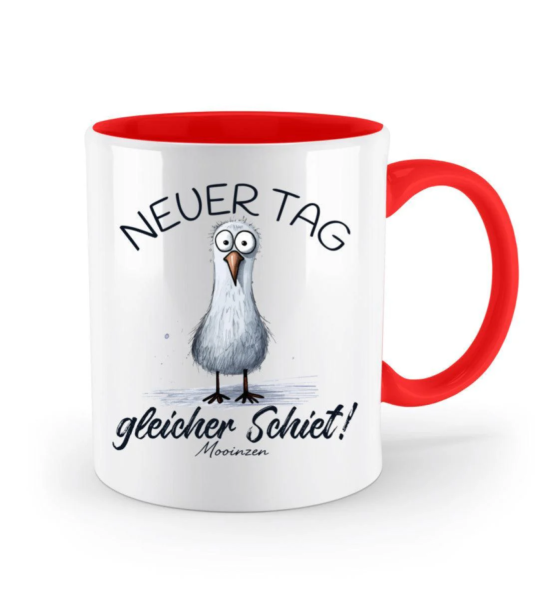 Neuer Tag gleicher Schiet · Keramiktasse Zweifarbig - Image 7