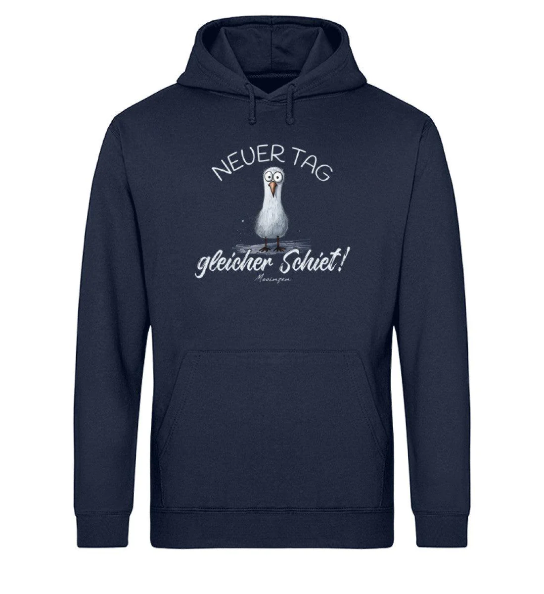 Neuer Tag gleicher Schiet · Unisex Bio Hoodie - Image 2