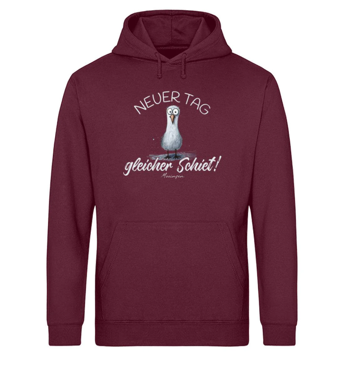 Neuer Tag gleicher Schiet · Unisex Bio Hoodie - Image 3