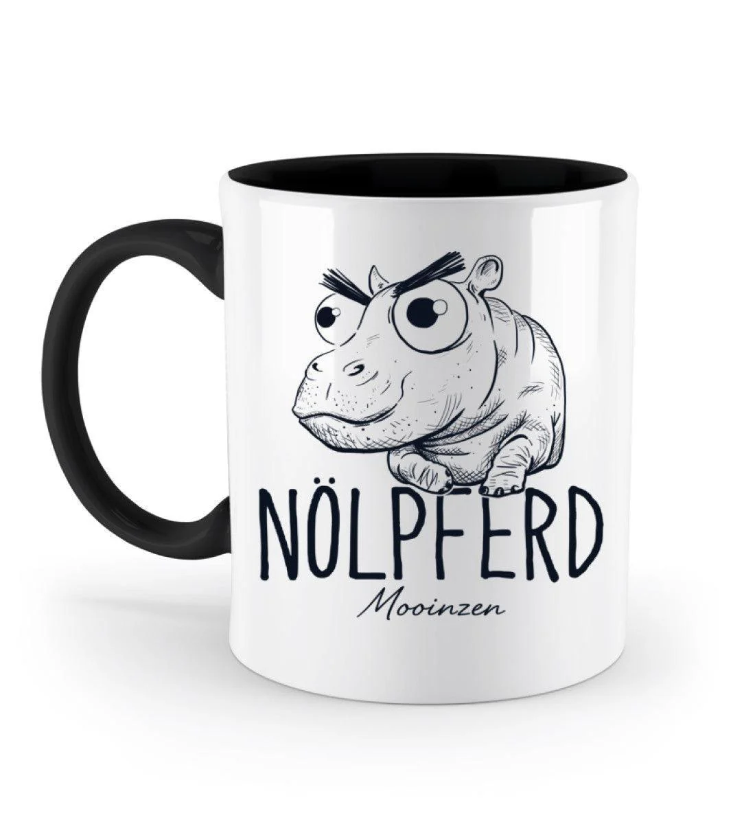 Nölpferd · Keramiktasse Zweifarbig - Image 2