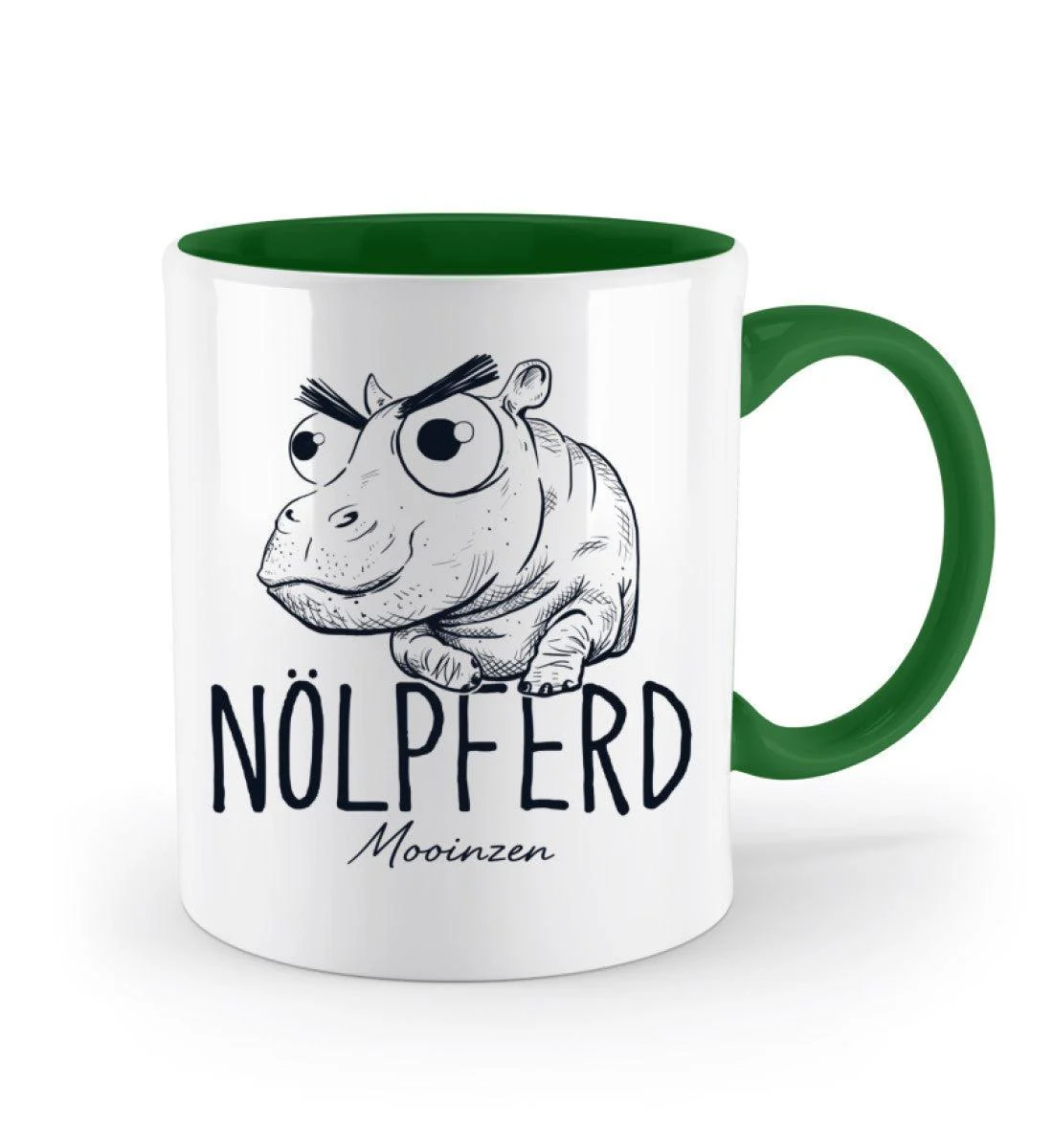 Nölpferd · Keramiktasse Zweifarbig - Image 3