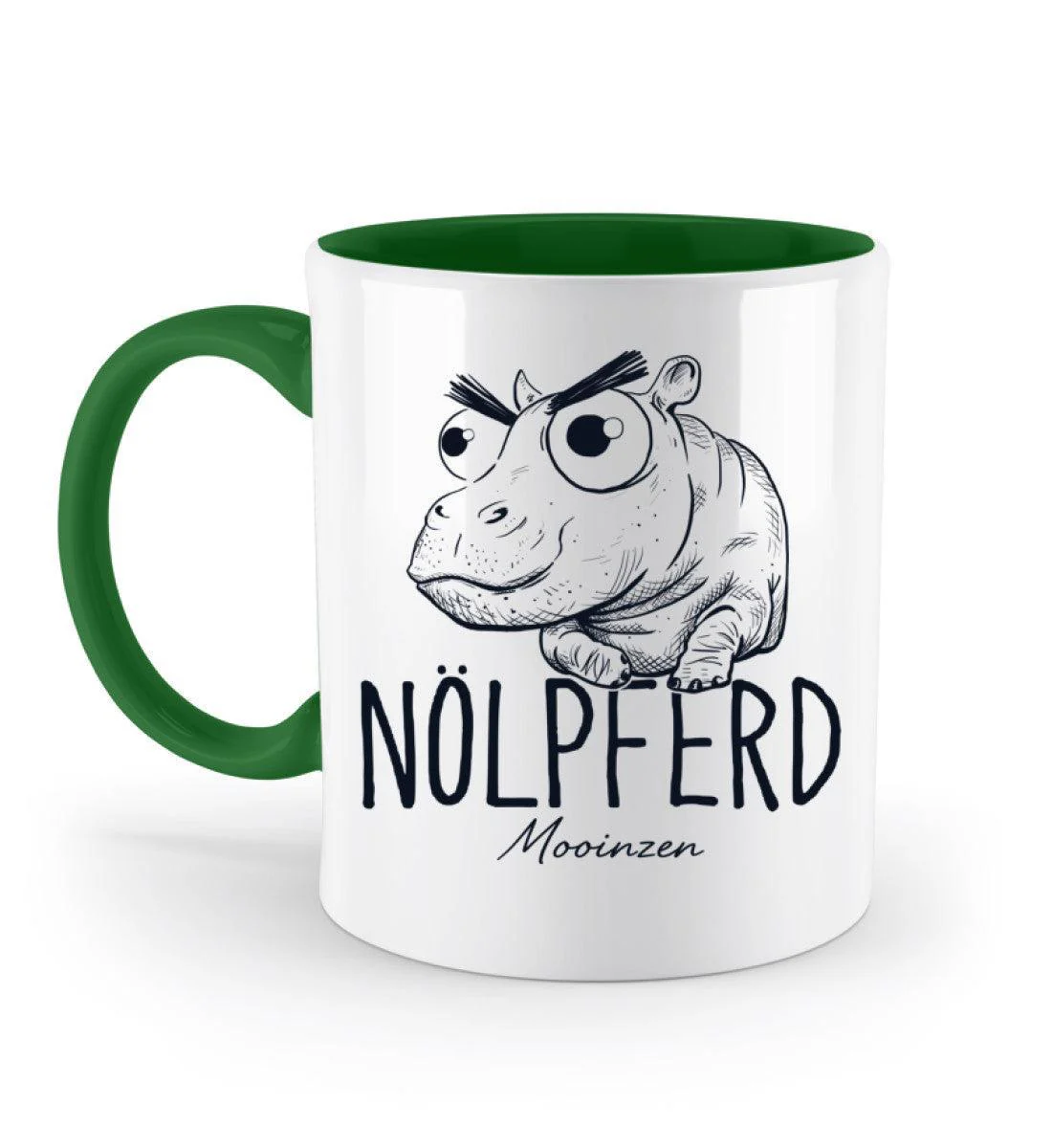 Nölpferd · Keramiktasse Zweifarbig - Image 4