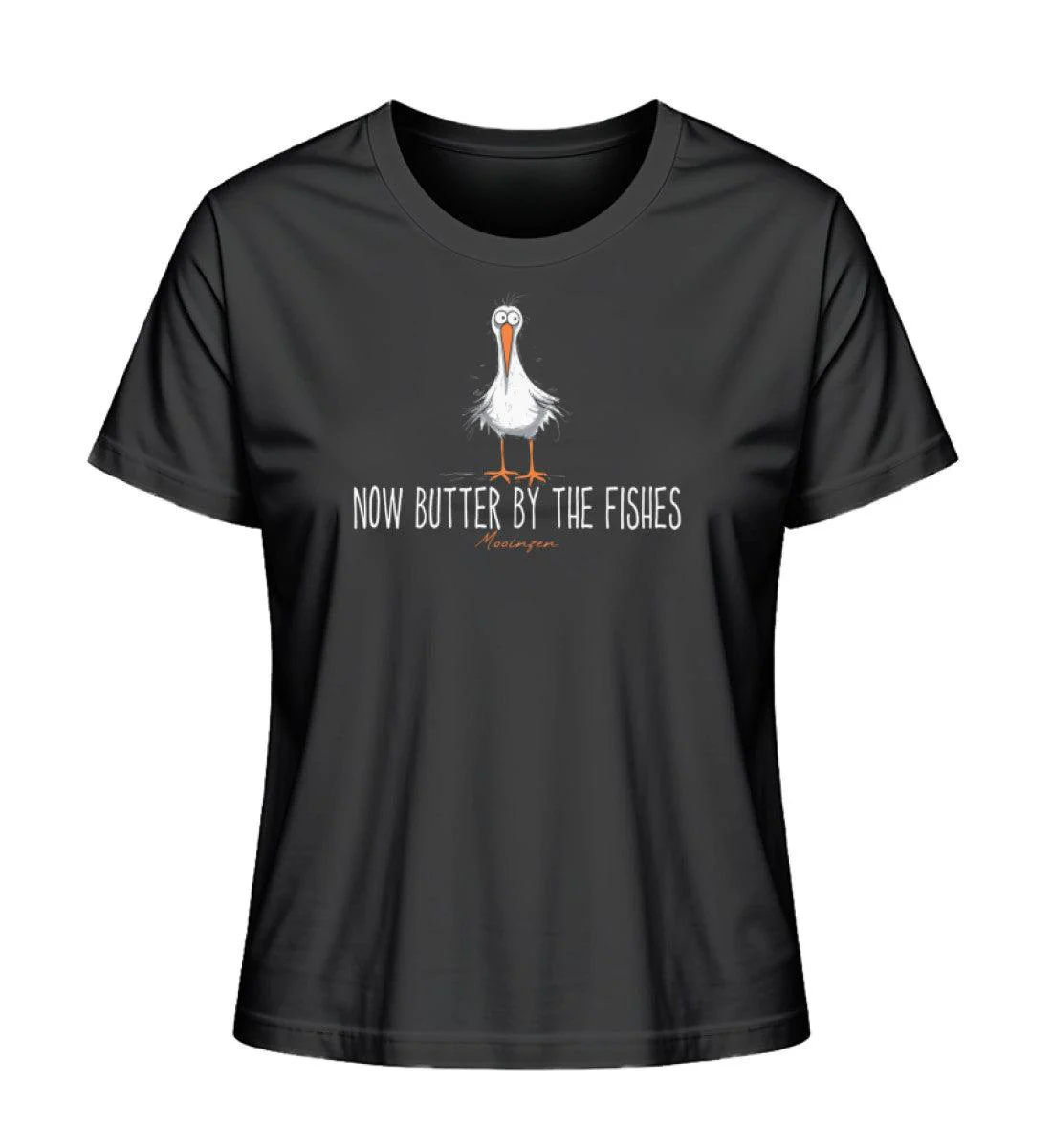 Now butter by the Fishes · Damen Premium Bio T-Shirt 2.0