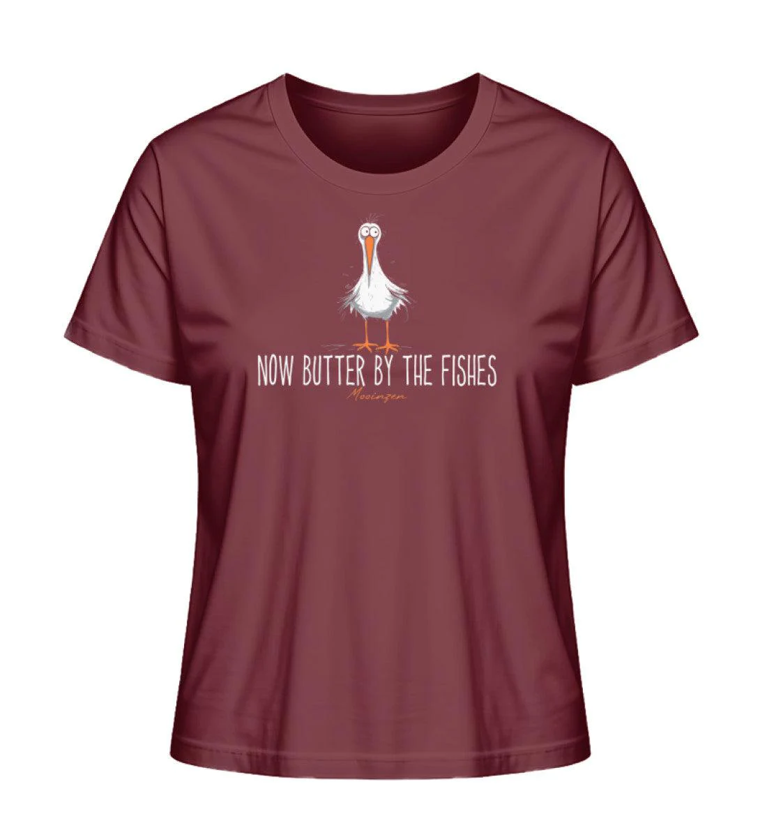 Now butter by the Fishes · Damen Premium Bio T-Shirt 2.0 - Image 5