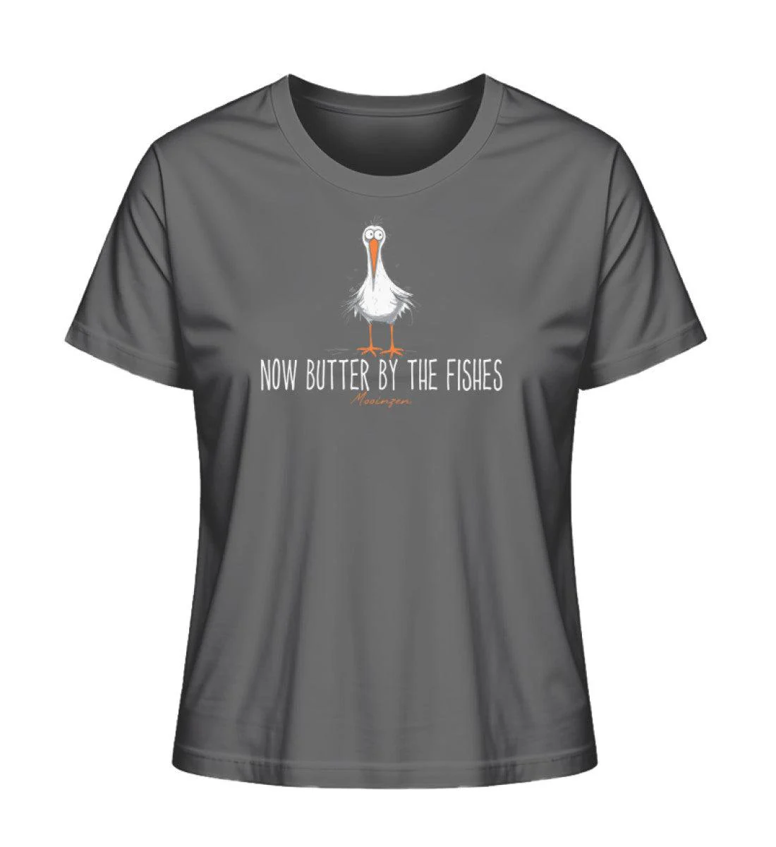 Now butter by the Fishes · Damen Premium Bio T-Shirt 2.0 - Image 6