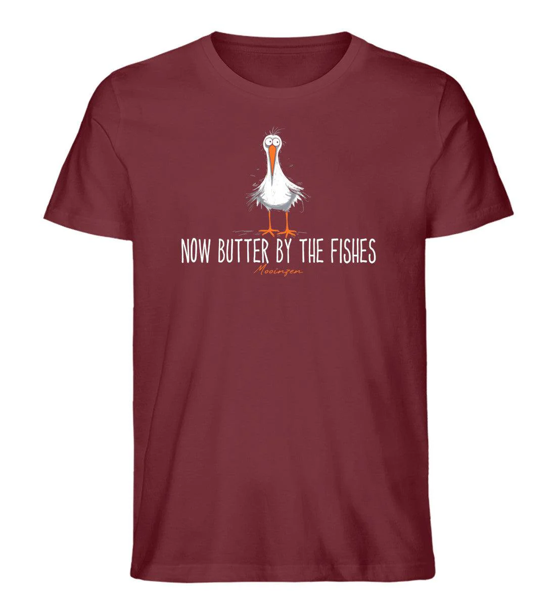 Now butter by the fishes! · Herren Premium Bio T-Shirt - Image 3
