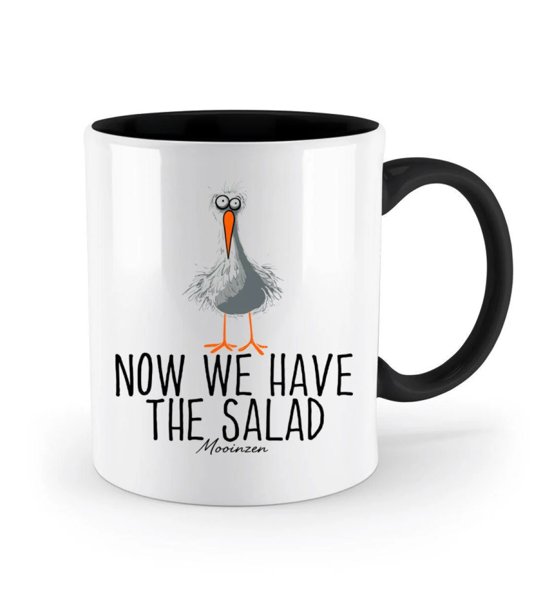Now we have the salad · Keramiktasse Zweifarbig