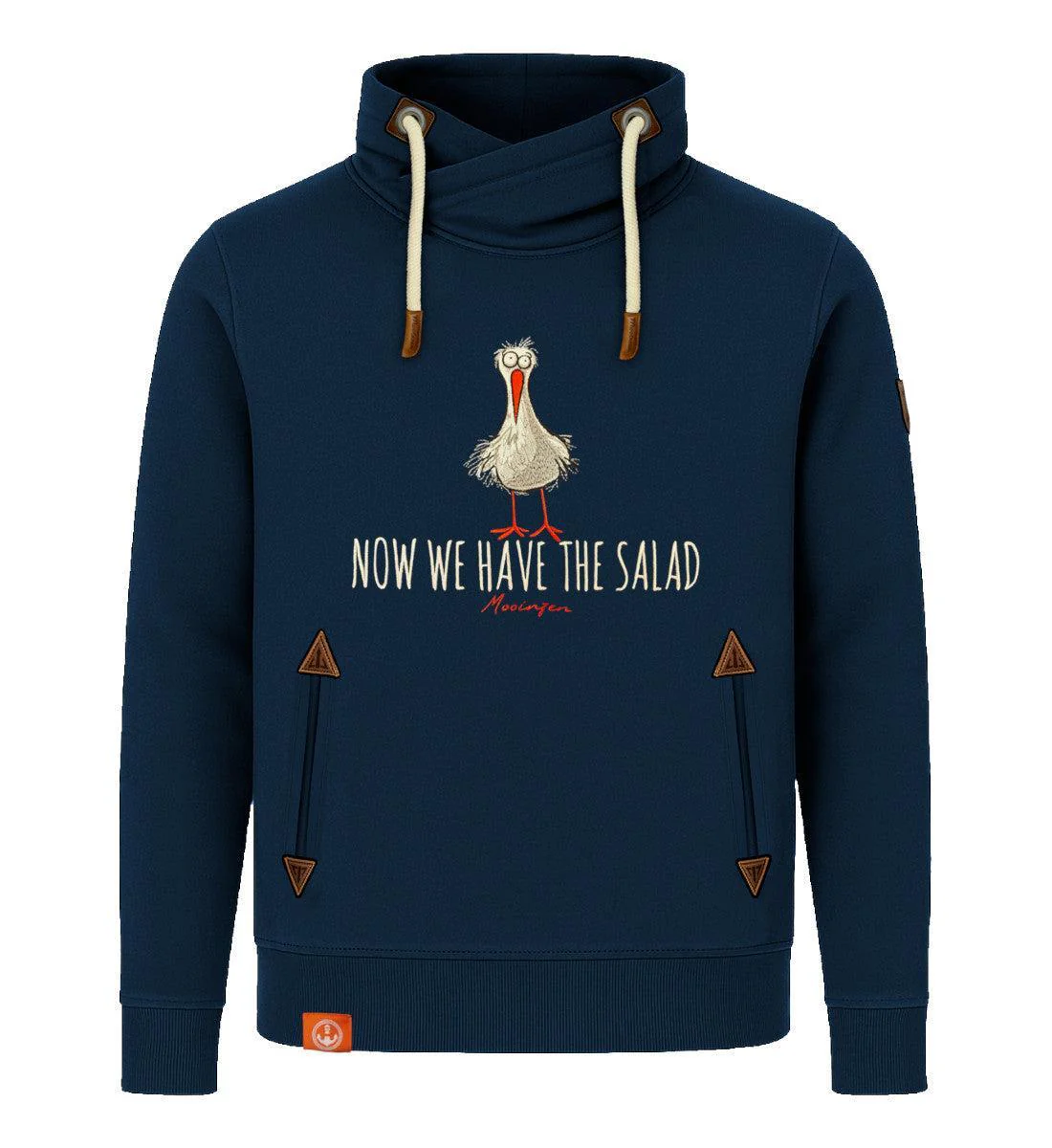 Now we have the Salad · Unisex Bio Schalkragen Sweatshirt (ohne Kapuze) - Image 3
