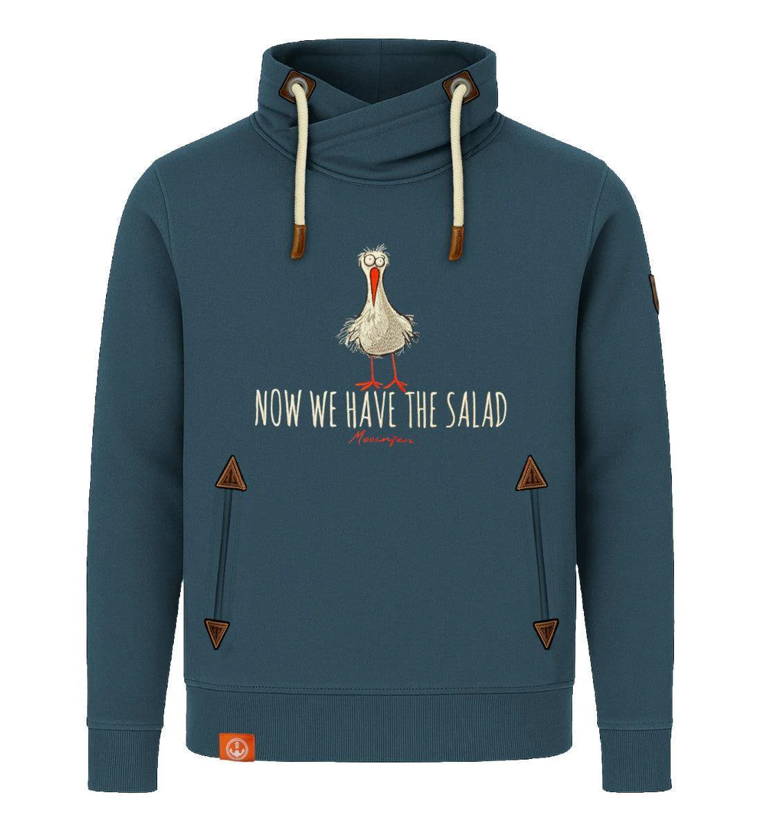 Now we have the Salad · Unisex Bio Schalkragen Sweatshirt (ohne Kapuze) - Image 4