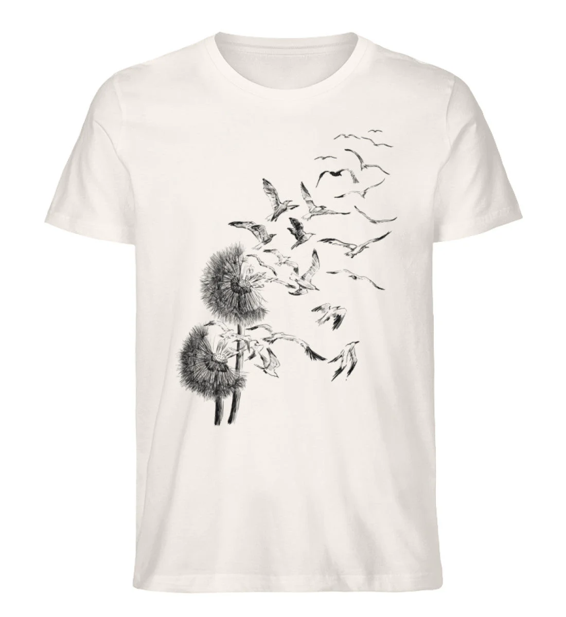 Pusteblume Möwen · Herren Premium Bio T-Shirt - Image 2