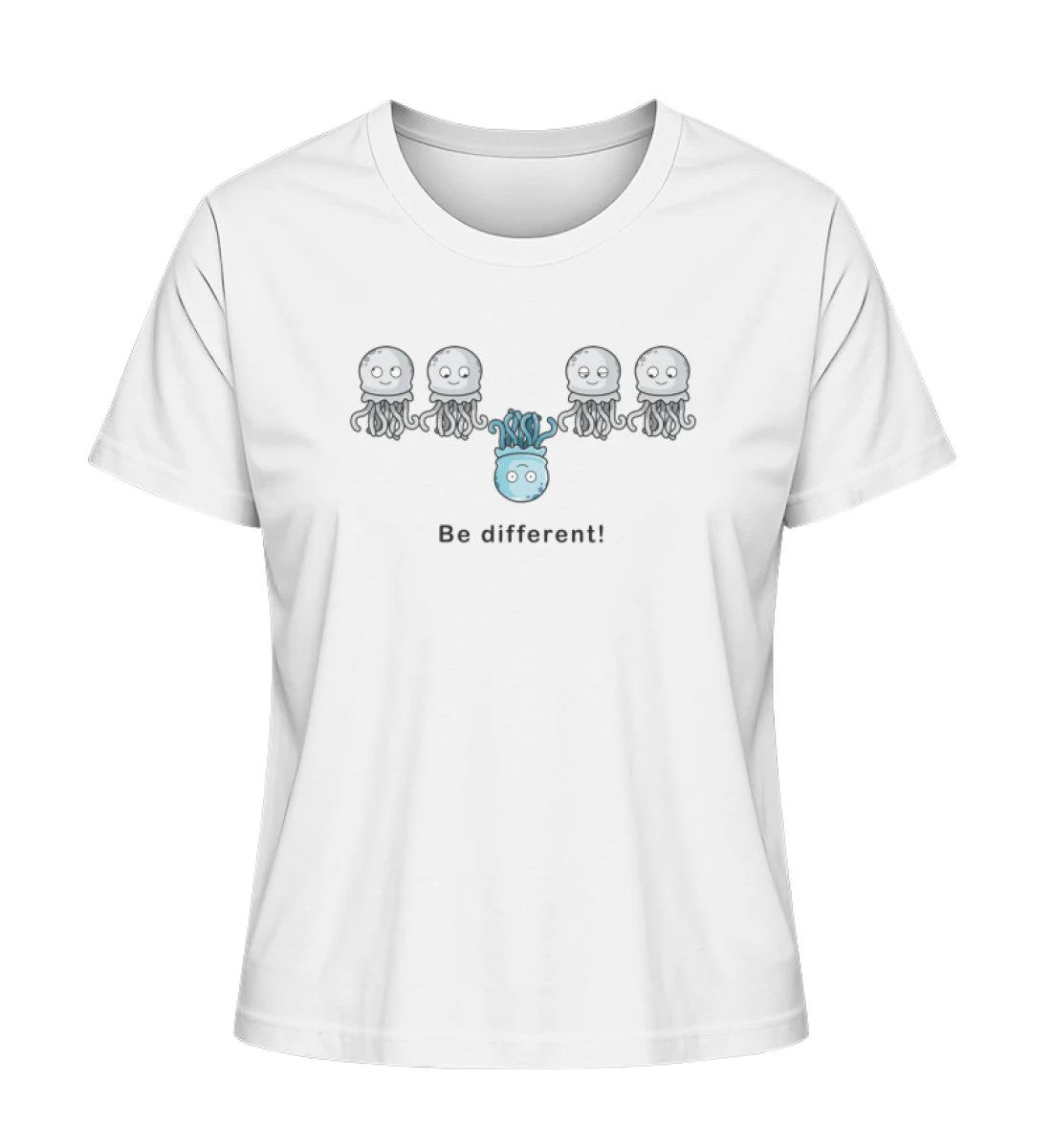 Qualle different! · Damen Premium Bio T-Shirt 2.0