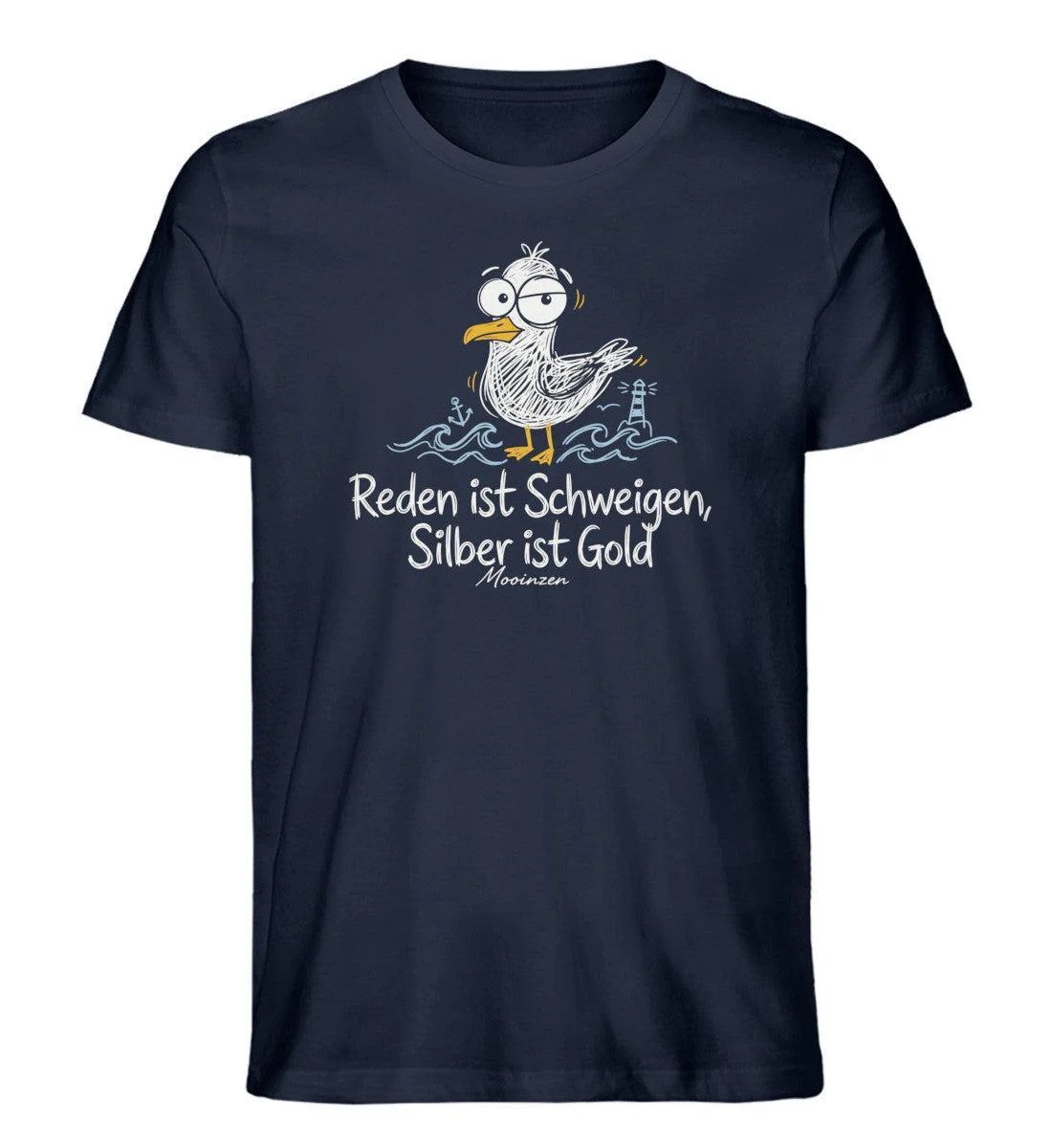 Reden ist Schweigen Silber ist Gold · Herren Premium Bio T-Shirt - Image 3
