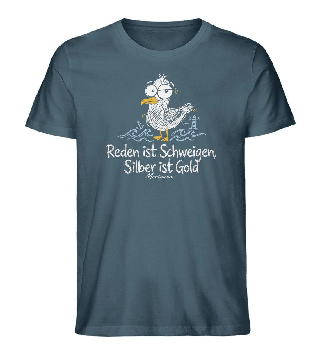 Reden ist Schweigen Silber ist Gold · Herren Premium Bio T-Shirt - Image 4