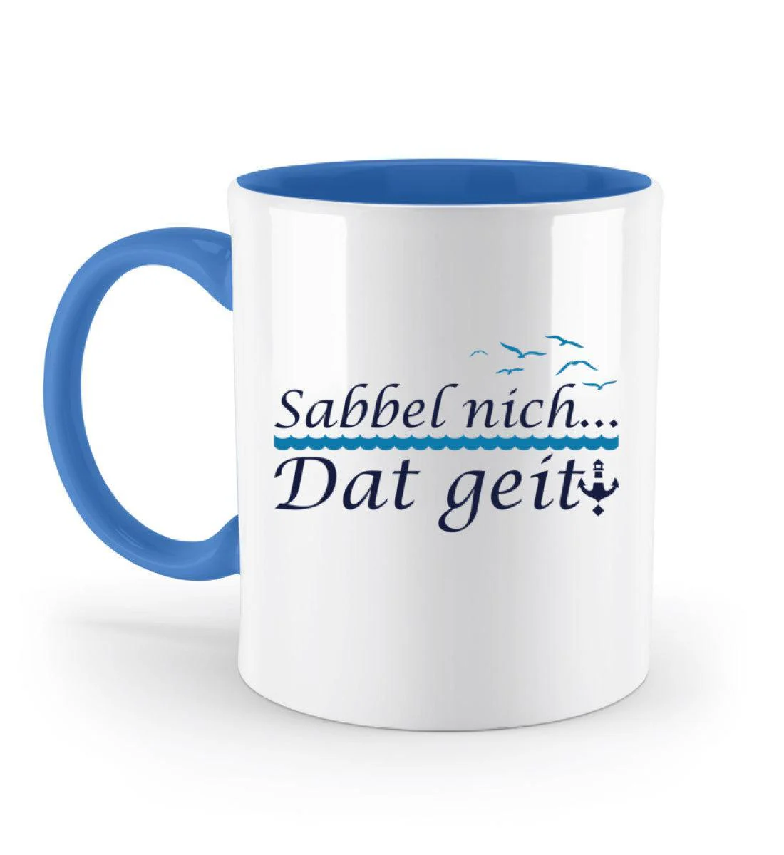 Sabbel nich.. Dat geit! · Keramiktasse Zweifarbig - Image 5