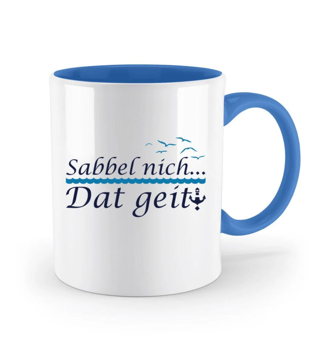 Sabbel nich.. Dat geit! · Keramiktasse Zweifarbig - Image 6