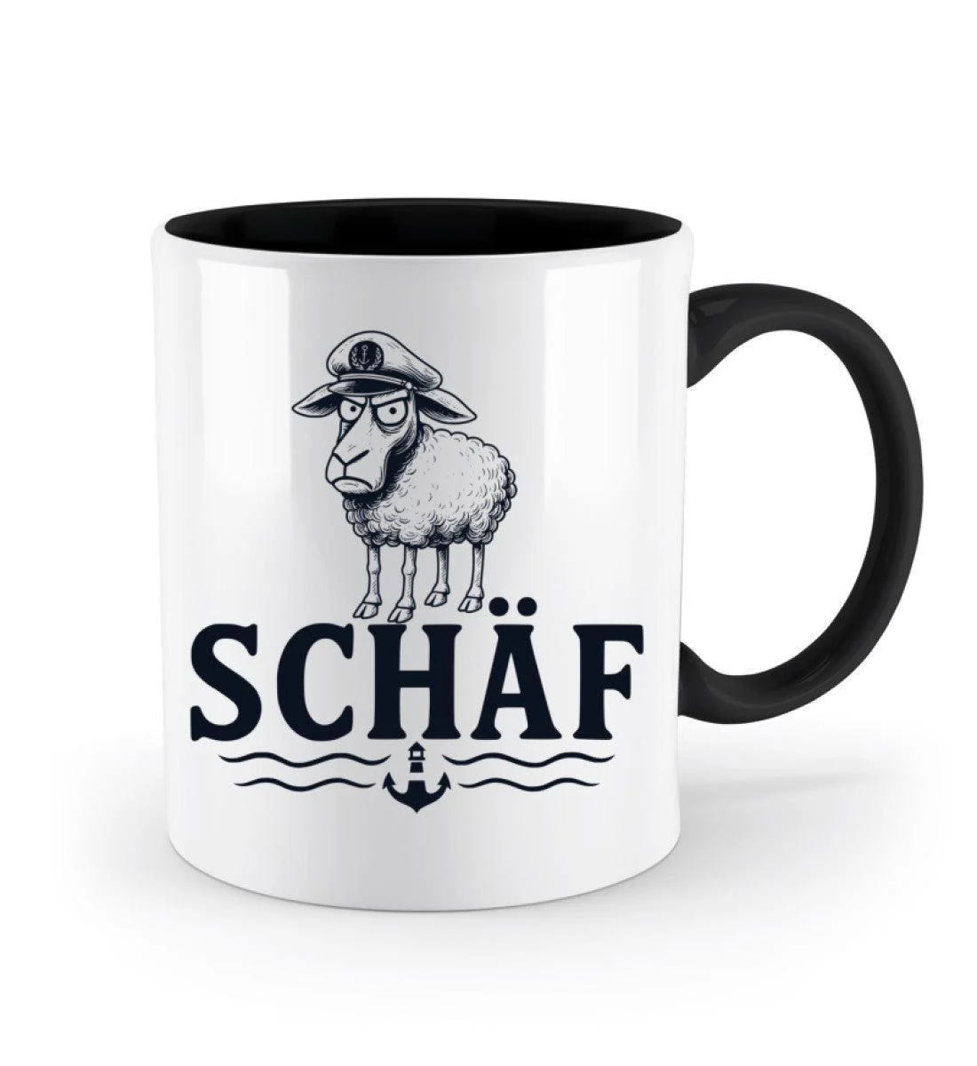 Schäf Chef Papa Vater · Keramiktasse Zweifarbig