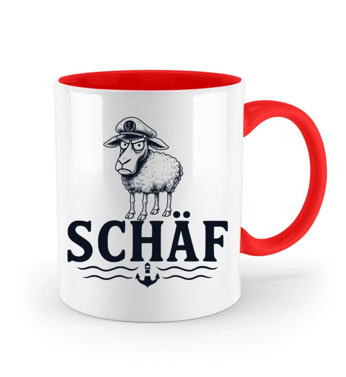 Schäf Chef Papa Vater · Keramiktasse Zweifarbig - Image 7