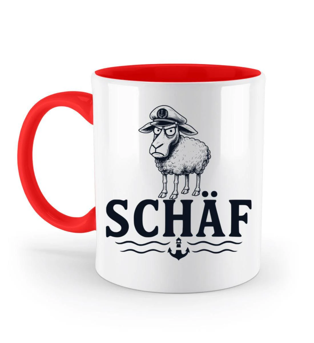 Schäf Chef Papa Vater · Keramiktasse Zweifarbig - Image 8
