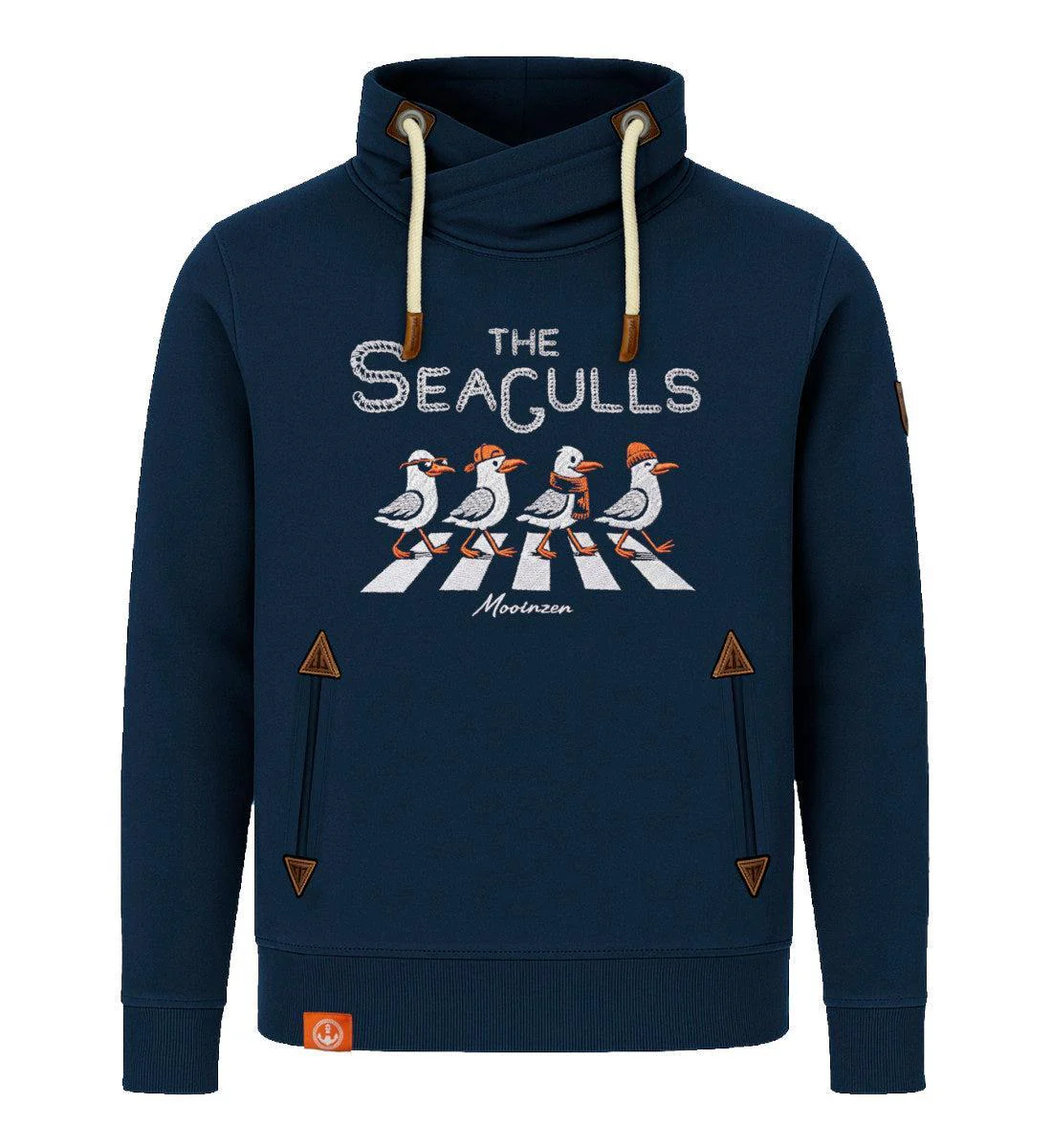 The Seagulls · Unisex Bio Schalkragen Sweatshirt (ohne Kapuze)