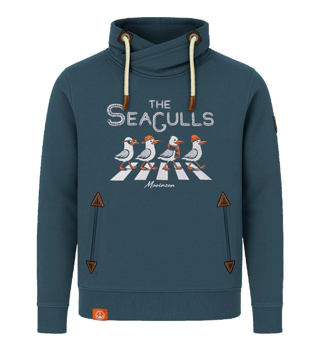 The Seagulls · Unisex Bio Schalkragen Sweatshirt (ohne Kapuze) - Image 3