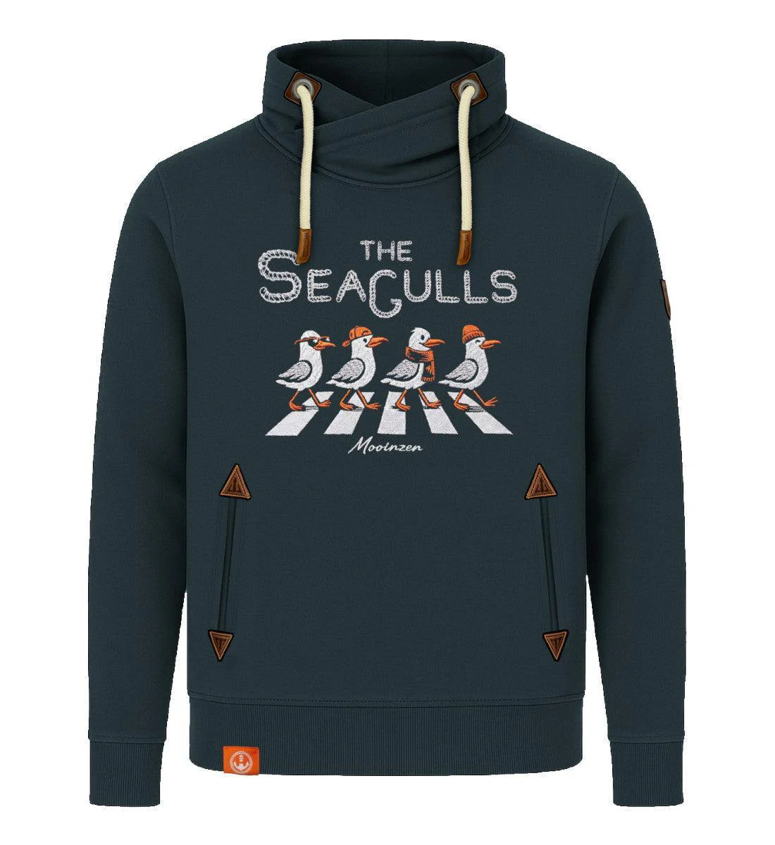 The Seagulls · Unisex Bio Schalkragen Sweatshirt (ohne Kapuze) - Image 4