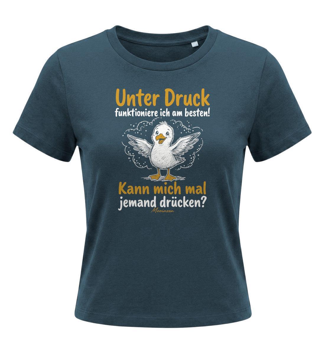 Unter druck funktioniere ich am besten · Damen Premium Bio T-Shirt 2.0 - Image 4