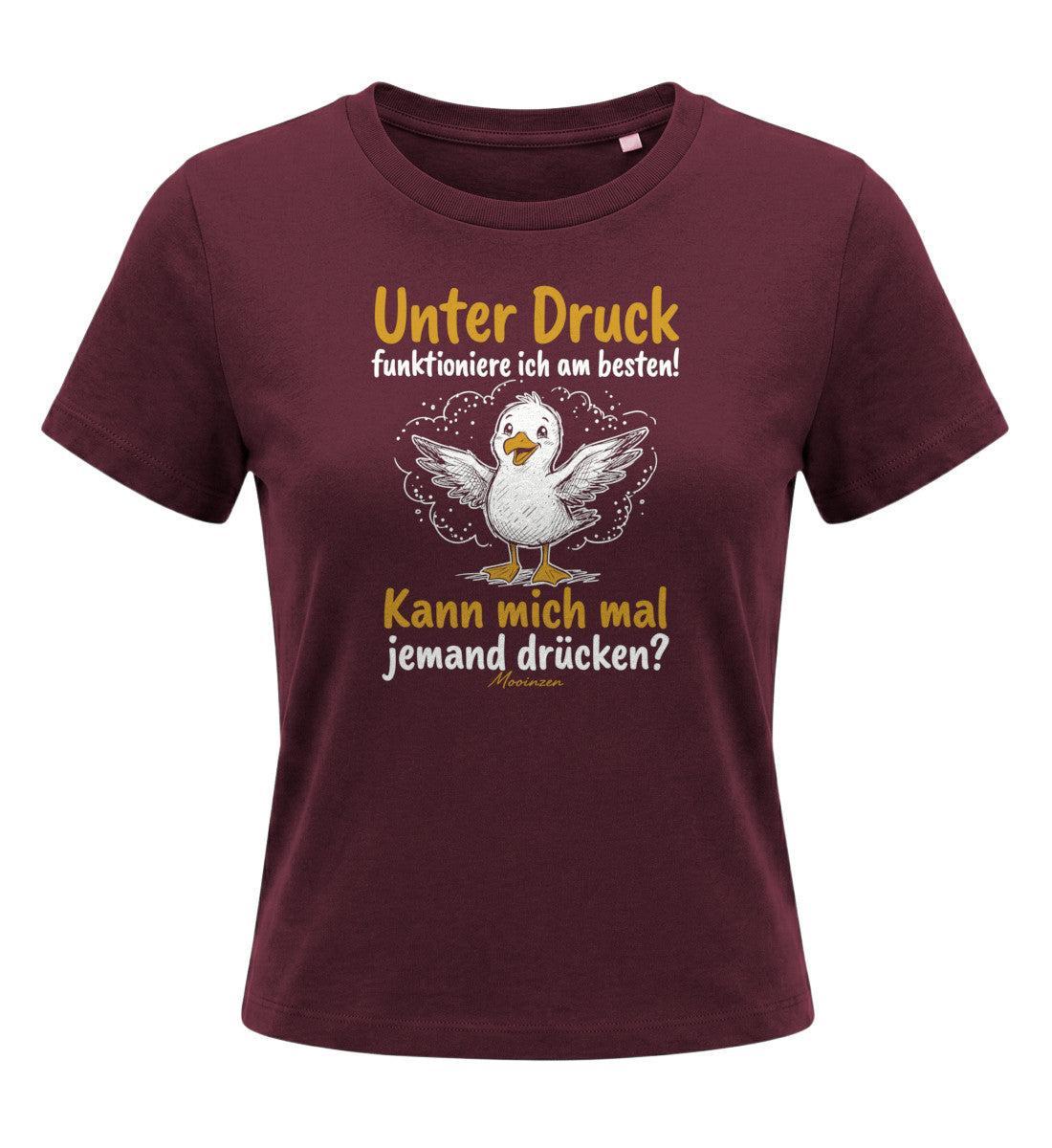 Unter druck funktioniere ich am besten · Damen Premium Bio T-Shirt 2.0 - Image 5