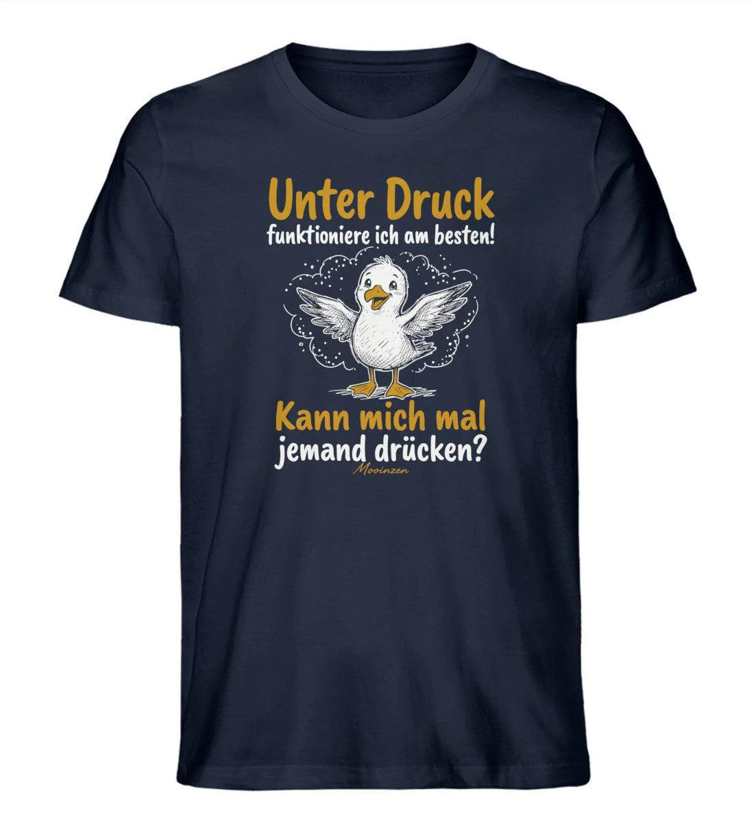 Unter druck funktioniere ich am besten · Herren Premium Bio T-Shirt - Image 3