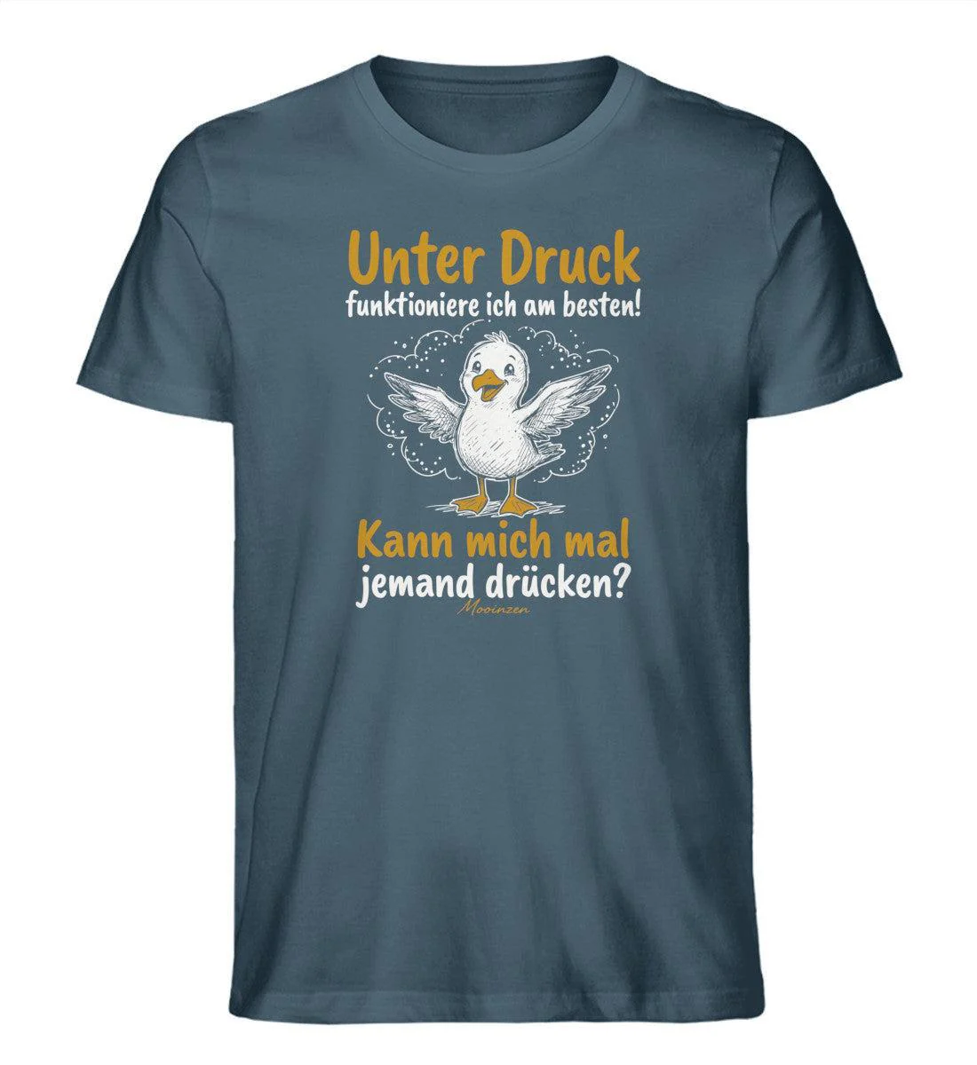 Unter druck funktioniere ich am besten · Herren Premium Bio T-Shirt - Image 4