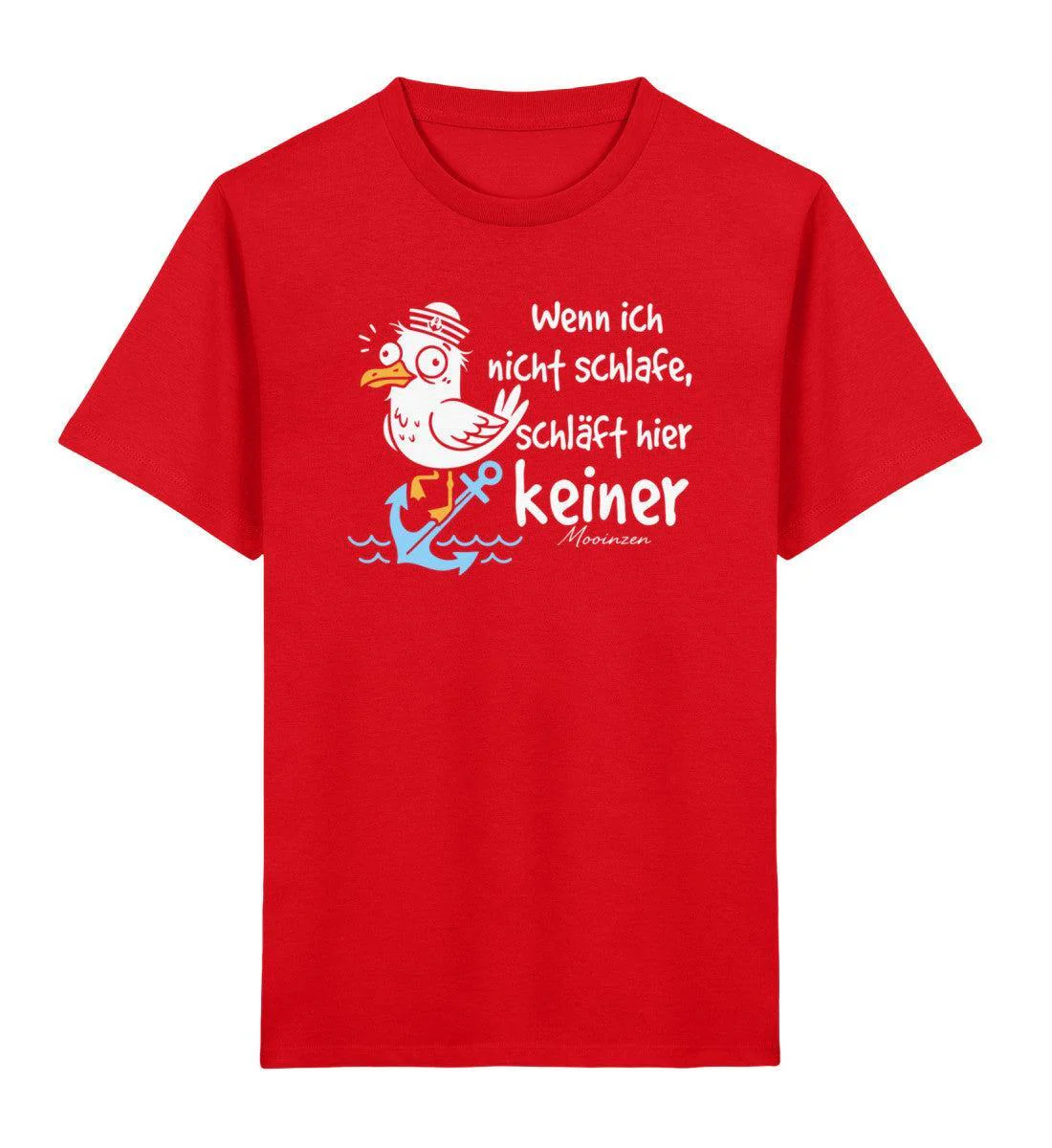 Wenn ich nicht schlafe, schläft hier keiner · Kinder Premium Bio T-Shirt - Image 4