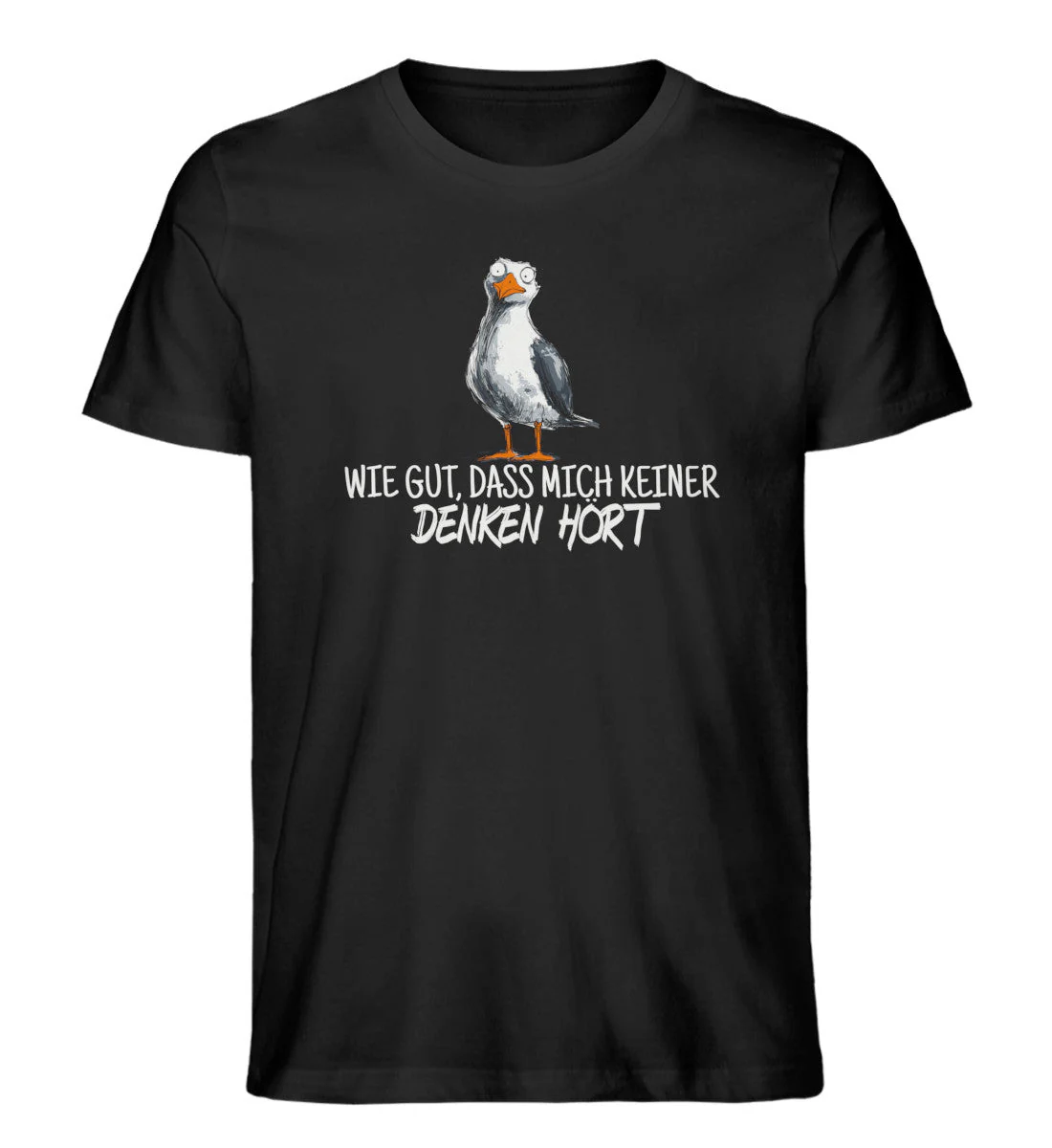 Wie gut, dass mich keiner denken hört · Herren Premium Bio T-Shirt