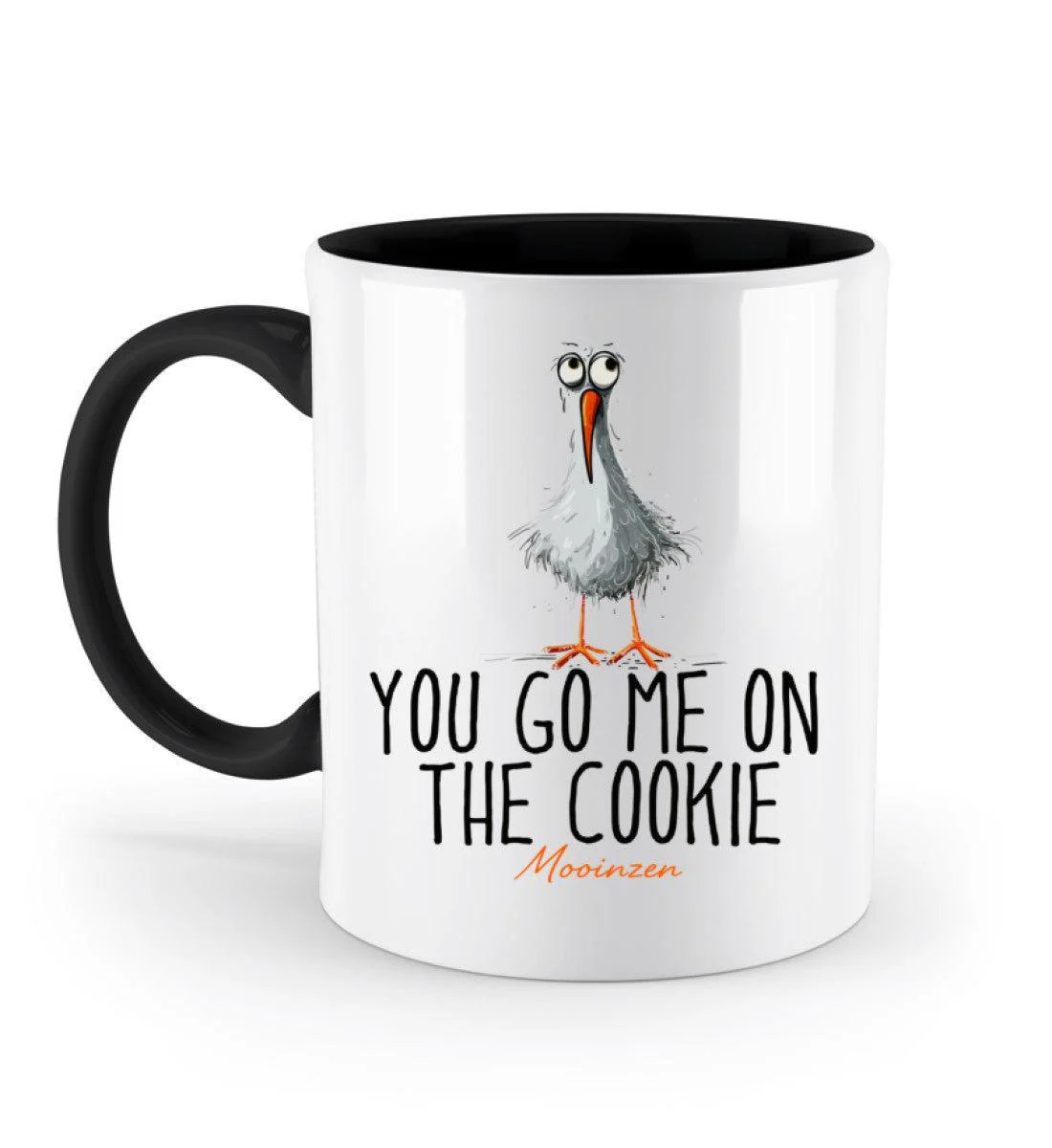 You go me on the cookie· Keramiktasse Zweifarbig - Image 2